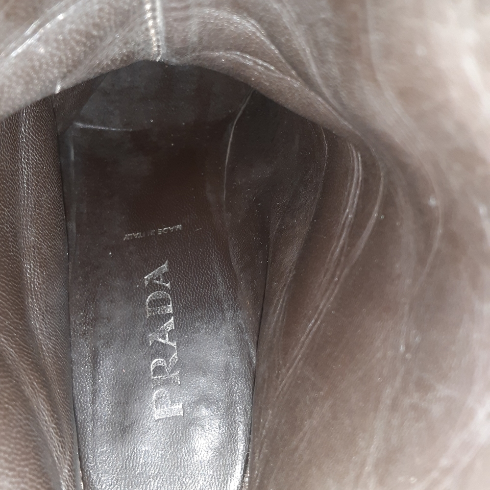 Prada milano bow womens boots sz 36 leather - Picture 11 of 14